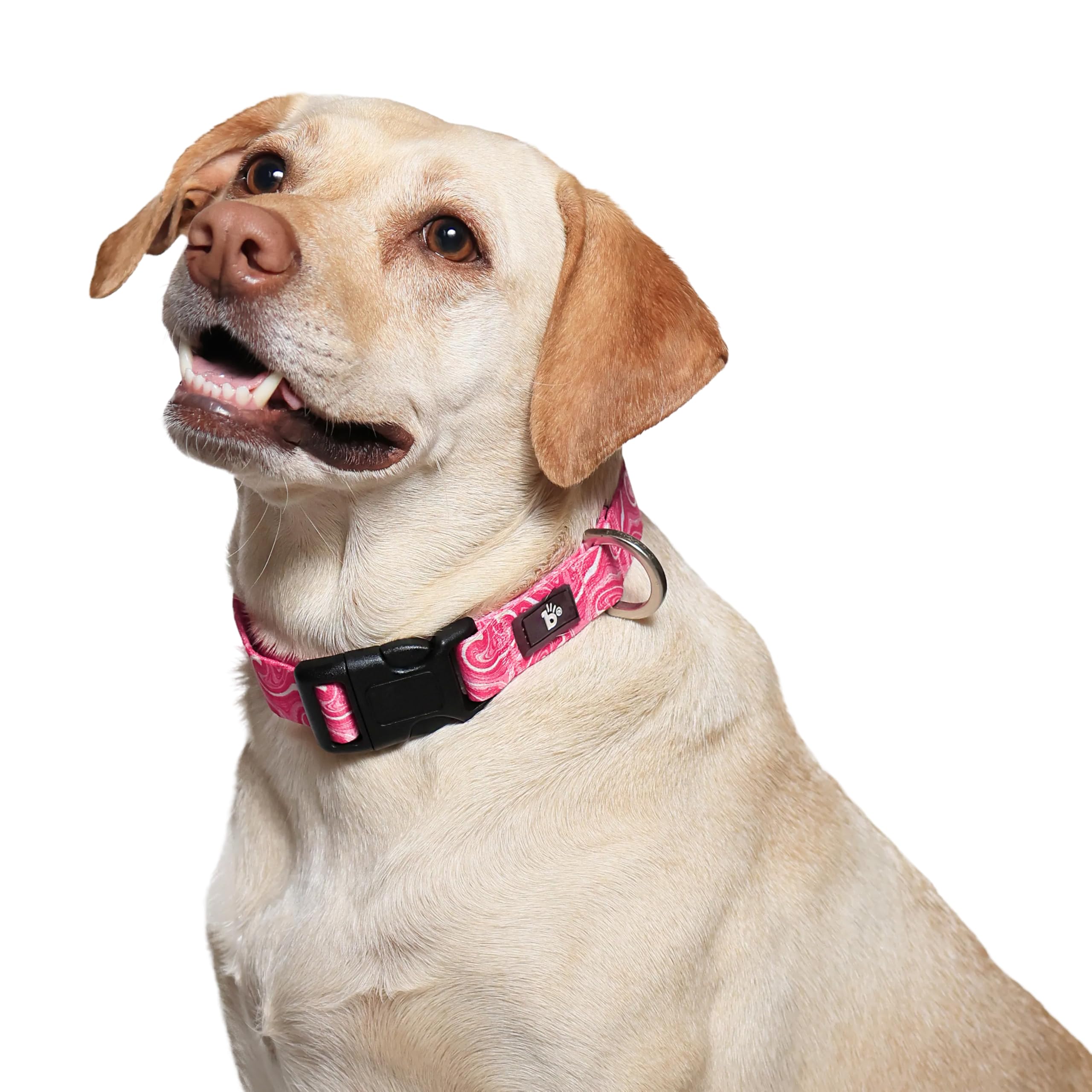 Puppy Blush' Dog Collar for Large Dogs (Size: Large) | Adjustable Fit, Soft Polyester Fabric, Quick-Release Buckle, Durable & Comfortable Dog Collar Belt for Daily Walks