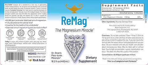 Miniatura 2 de RnA ReSet ReMag & ReMyte - Paquete de suplemento líquido de magnesio y multimineral, 16.2 onzas líquidas cada uno (paquete de 2)