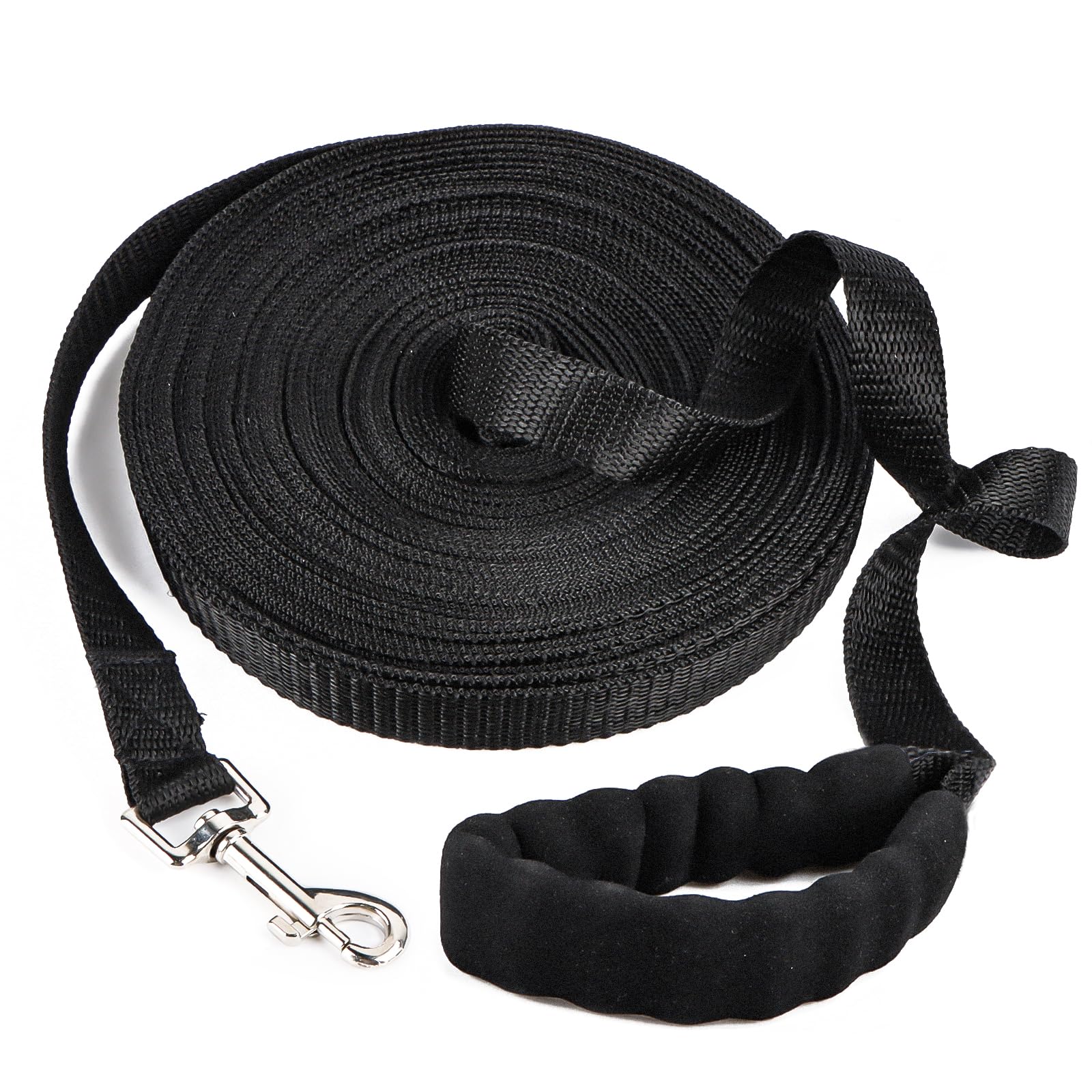 Mainiusi Correas de perro de 50 m para perros medianos, correa de entrenamiento para perros con mango acolchado, correas de entrenamiento para perros de 50 m de largo, correa de perro de línea larga