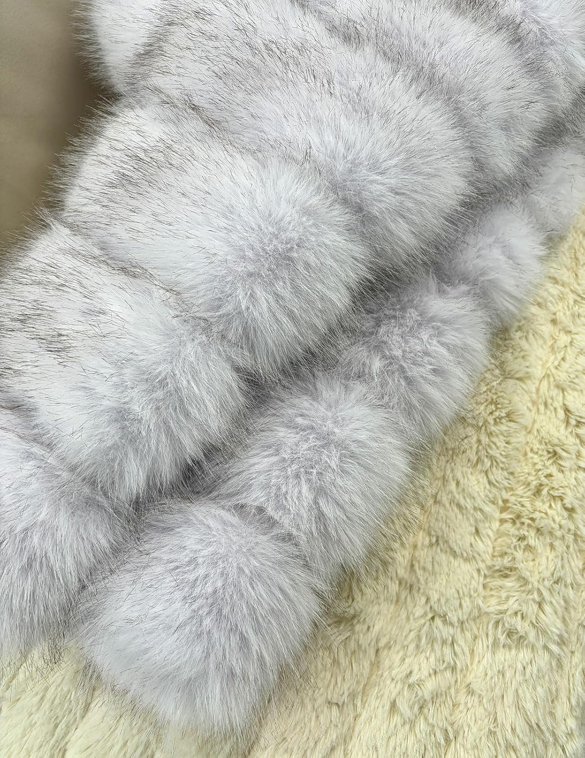 loveimgs Women Fluffy Faux Fur Coat Cropped Jacket Puffer Jacket Zip Up Winter Warm Fuzzy Teddy Jacket - Image 3