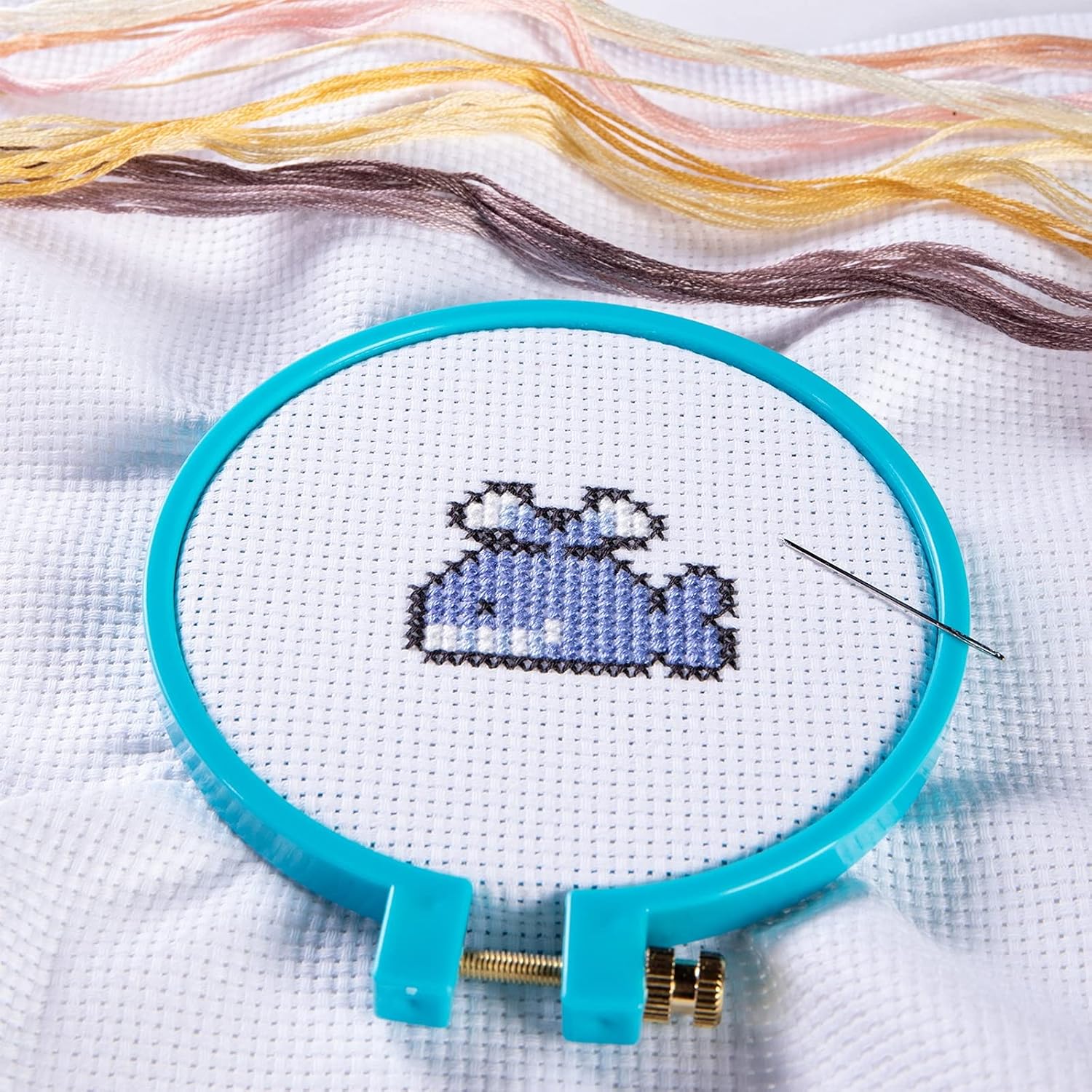 Aida Cloth Big Size 11 Count, White Cross Stitch Fabric, 39 inch by 60 inch