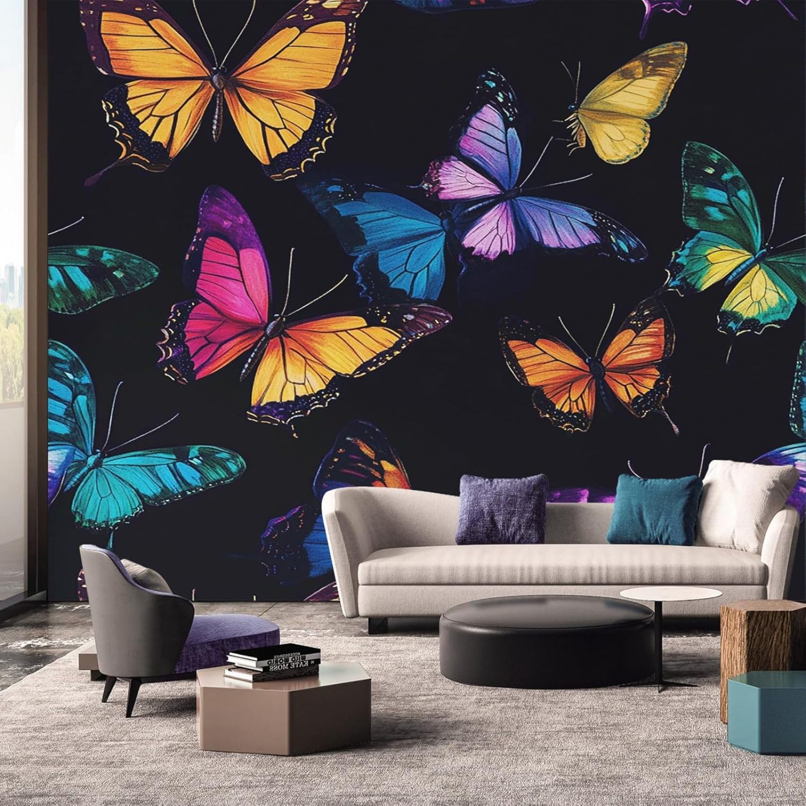 Fototapete Schmetterlinge grand format 430x300 tapete schmetterling bunt pour wanddeko