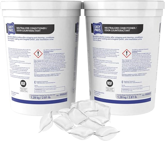 Easy Paks 990685 Neutralizer Conditioner/Odor Counteractant .5oz Packet 90/Tub 2 Tubs/Carton