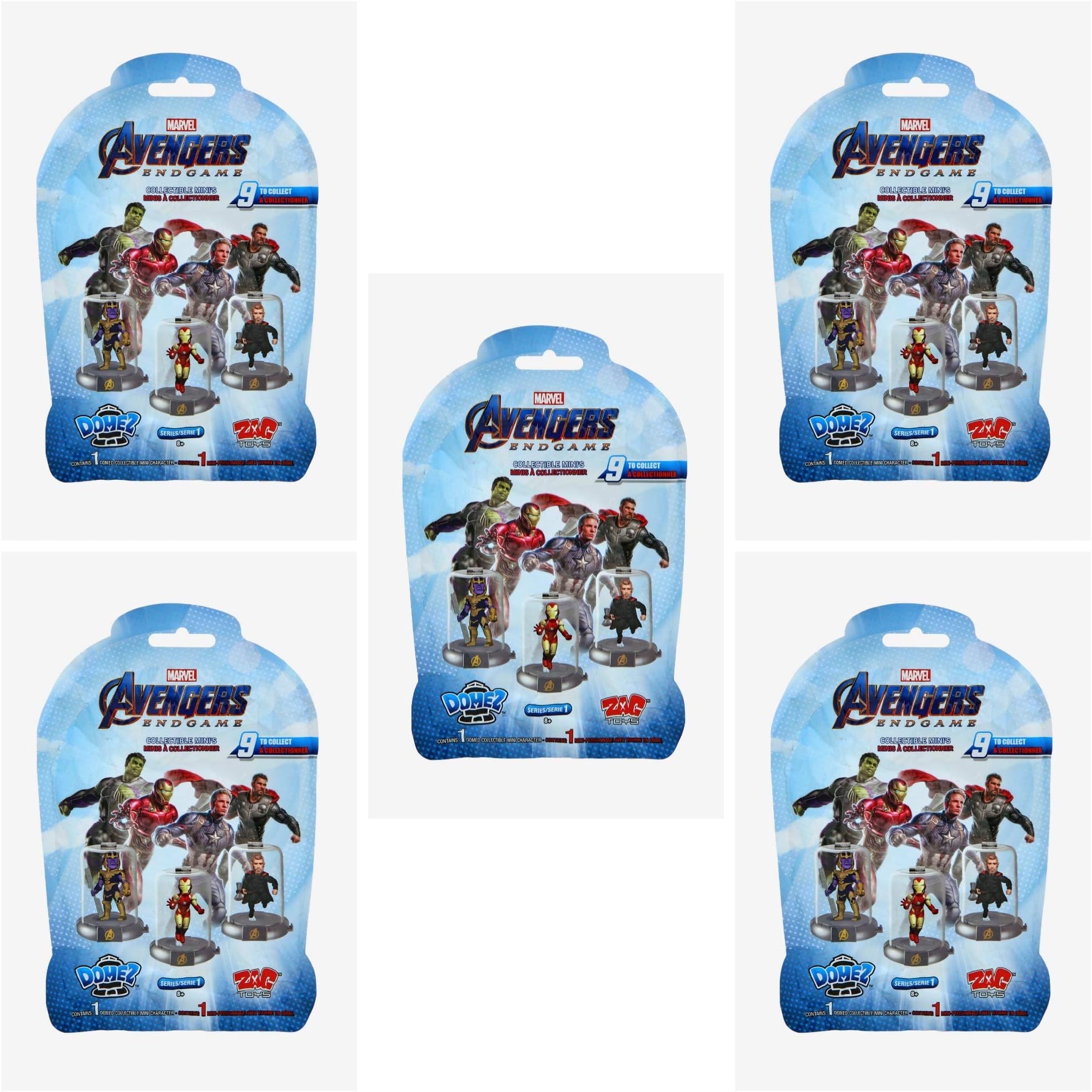 Zag Toys Marvel Avengers Endgame Domez 5 Blind Bags