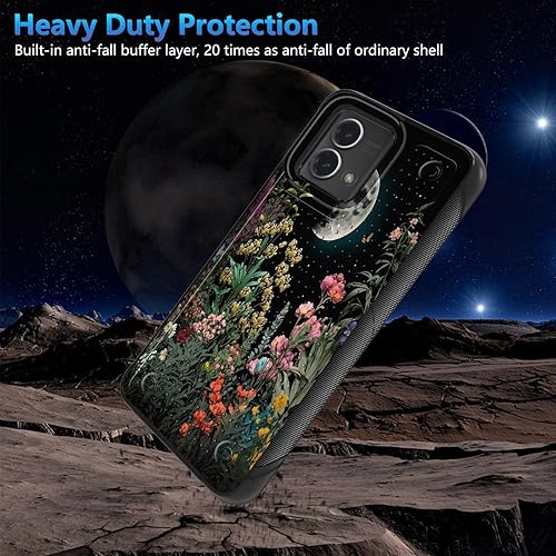 Miniatura 4 de Funda para Moto G Stylus 5G 2023 con protector de pantalla, a prueba de golpes, 2 en 1, parte trasera duradera de policarbonato duro texturizado y
