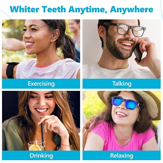 Advanced Teeth Whitening Strips Pack of 20 (10 Treatments) - 5 Shades Brighter in 5 Days - Mint Flavored with Enamel Safe Comfort Fit Technology - Teeth Whitening Kit for Sensitive Teeth