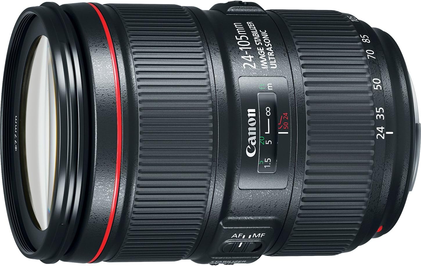 Canon EF 24–105mm f/4L is II USM Lens, Black - 1380C002