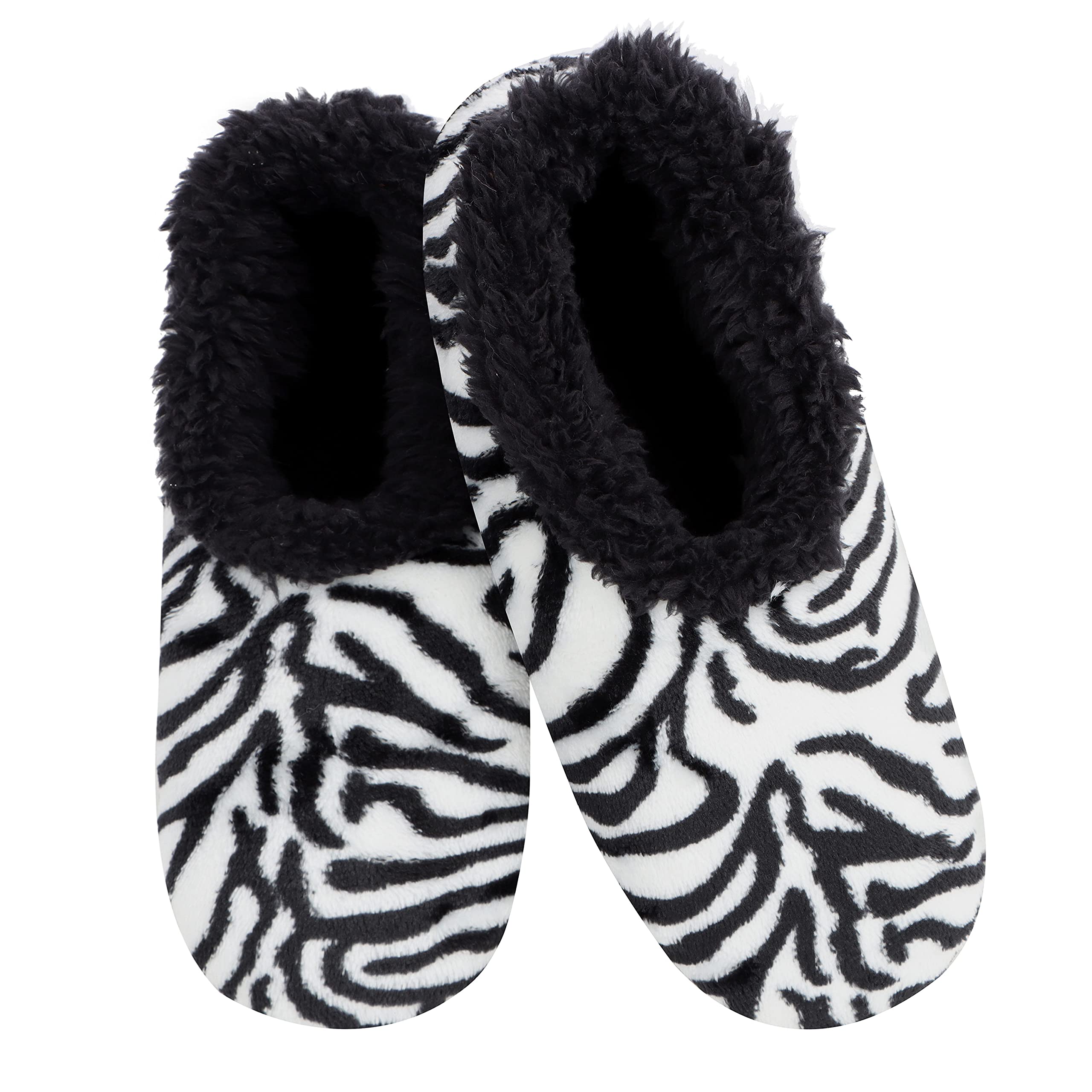 SnooziesSlipper Socks for Women Indoor, Cozy Sherpa-Lined Womens Slippers Non-Skid, Ladies Gifts
