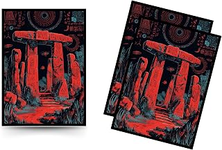 Sammelkartenhüllen, 100 Stück, glatte matte Rückseite und transparente Vorderseite (66 x 92 mm), passend für Standardkarten, MTG, Sport- und Sammlerdecks - Eclipse Gate