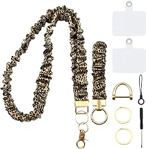 Crossbody Cell Phone Lanyard Set with Wrist Strap and Tether Tabs
