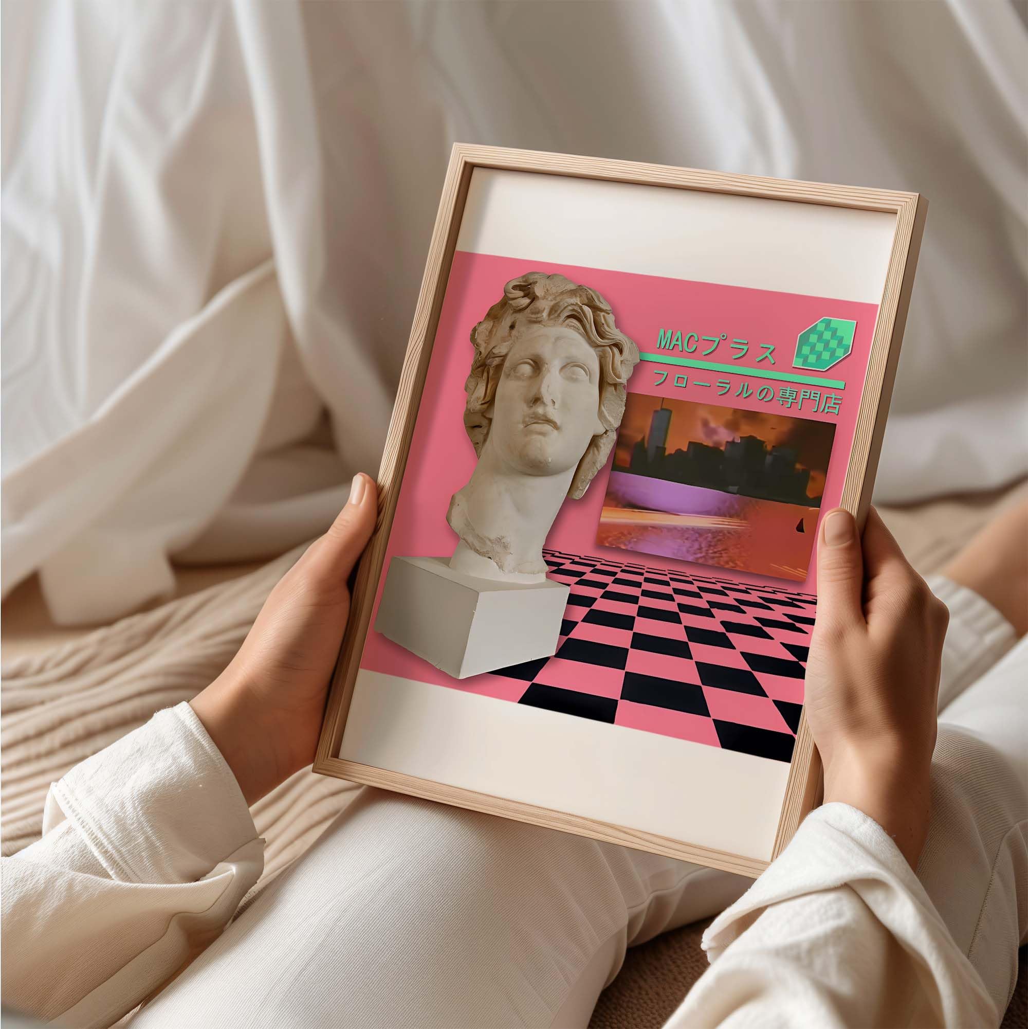 Macintosh Plus - Floral Shoppe (Vaporwave Album Art) Premium Scoop