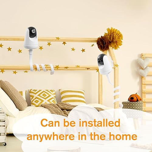 Miniatura 3 de HiPP Soporte para monitor de bebé compatible con VAVA y la mayoría de los otros monitores de bebé, soporte universal flexible para cámara de bebé,