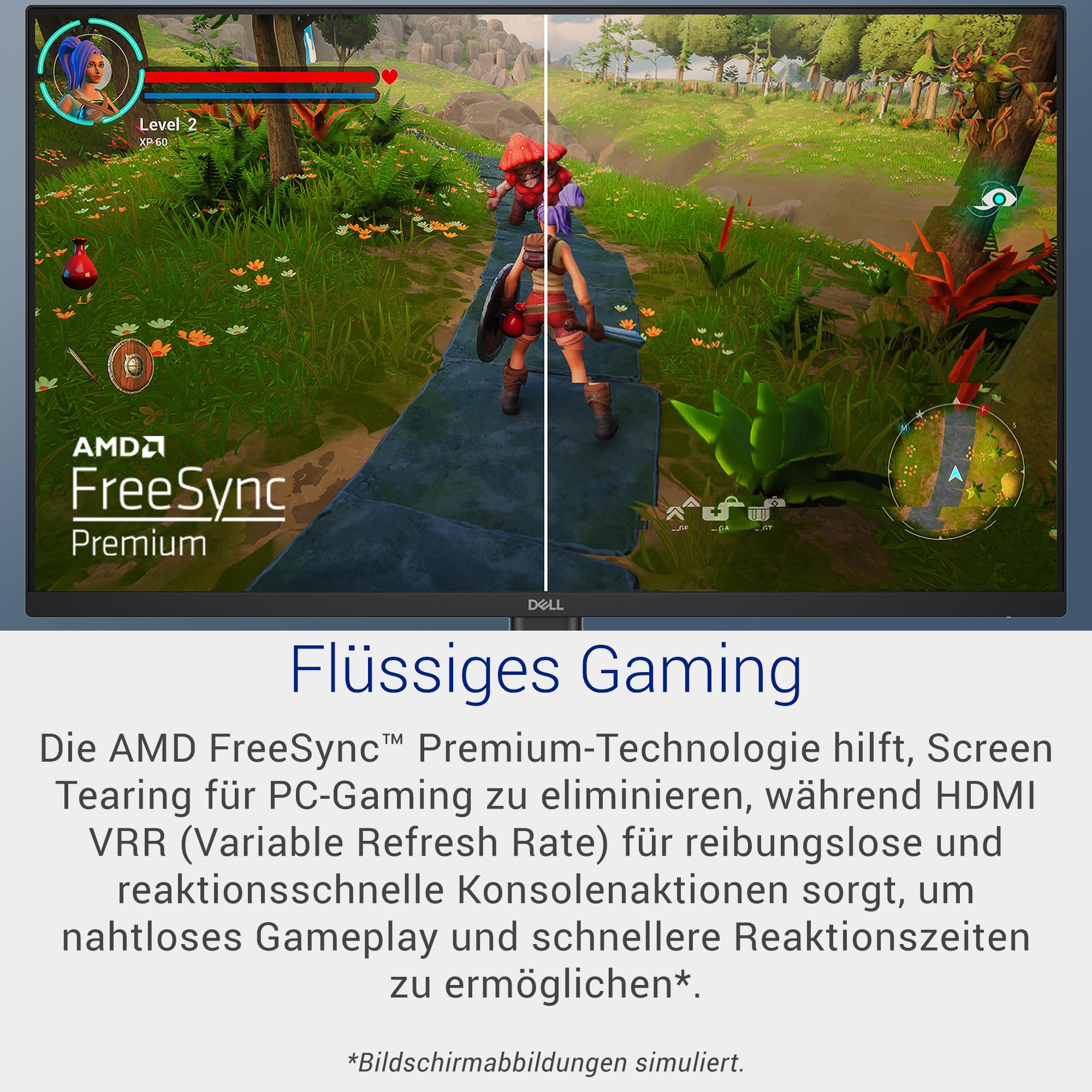 Dell SE2426HG 24 Gaming Monitor Full HD 240Hz Fast IPS 0.5ms AMD FreeSync Premium HDR10 VESA Schwarz