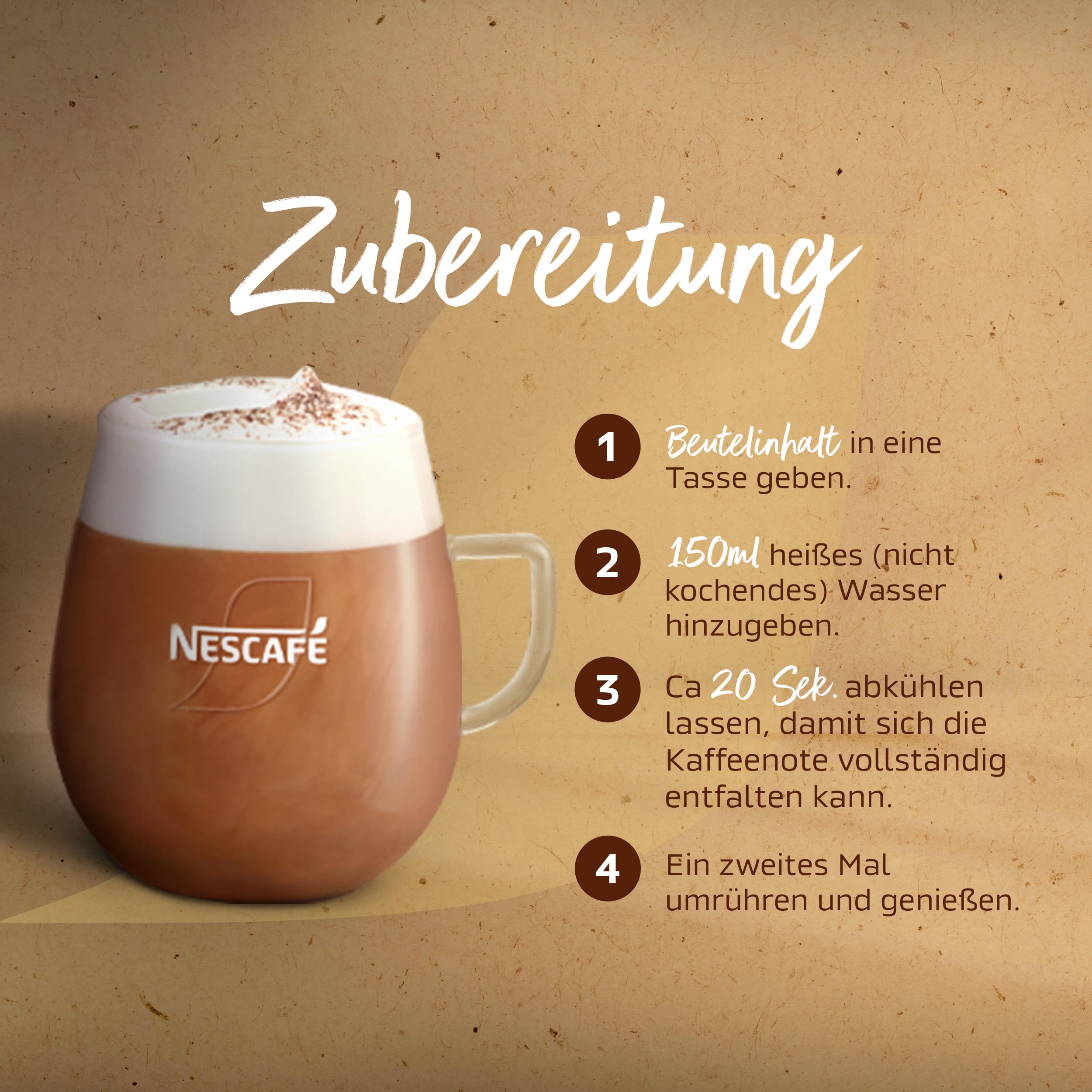 NESCAFÉ GOLD Cappuccino Chocolate, napój w proszku z rozpuszczalnej kawy fasolowej, zawiera kofeinę, opakowanie 6 sztuk (po 8 x 18 g)