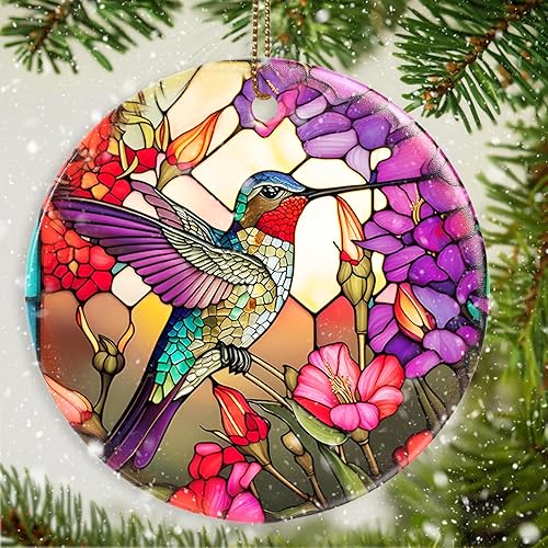 Miniatura 21 de Adorno de cerámica de elefante, regalo de recuerdo de elefante para árbol de Navidad, adorno para amantes de los animales