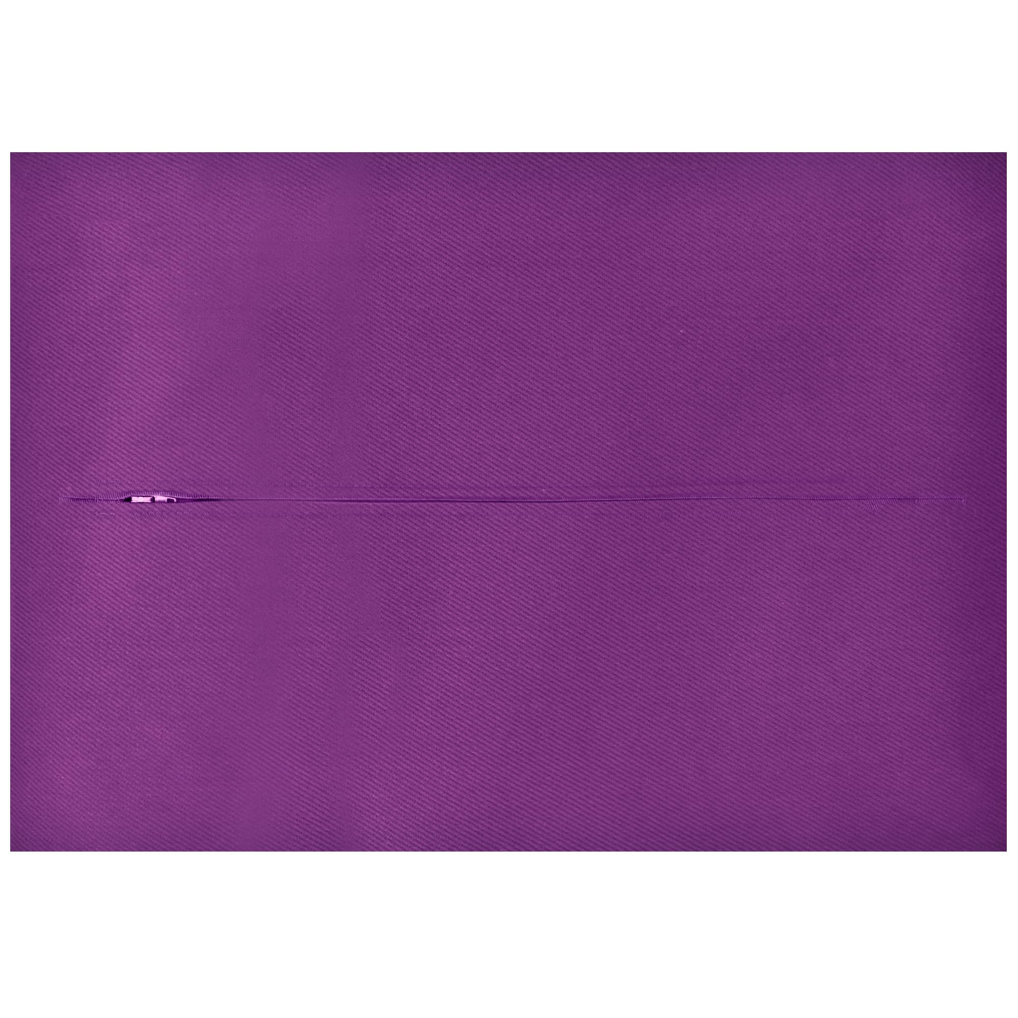 HappySnapGifts Cushion Back with Zip - (36cm x 25cm) (Cotton Fabric - Purple)
