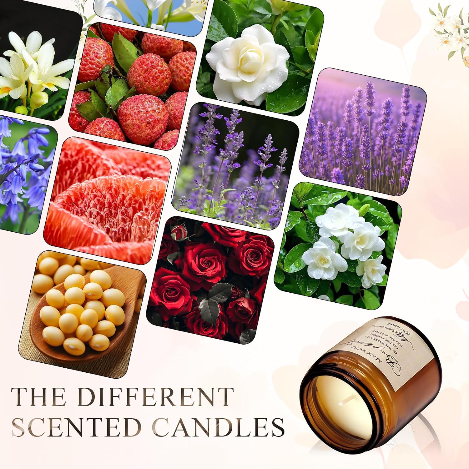 20 Pcs Jars Scented Soy Candles 3.5 oz May You Be Proud of The Difference Candles Team Thank You Gifts Christmas Gifts for Coworker Women Volunteer Teacher