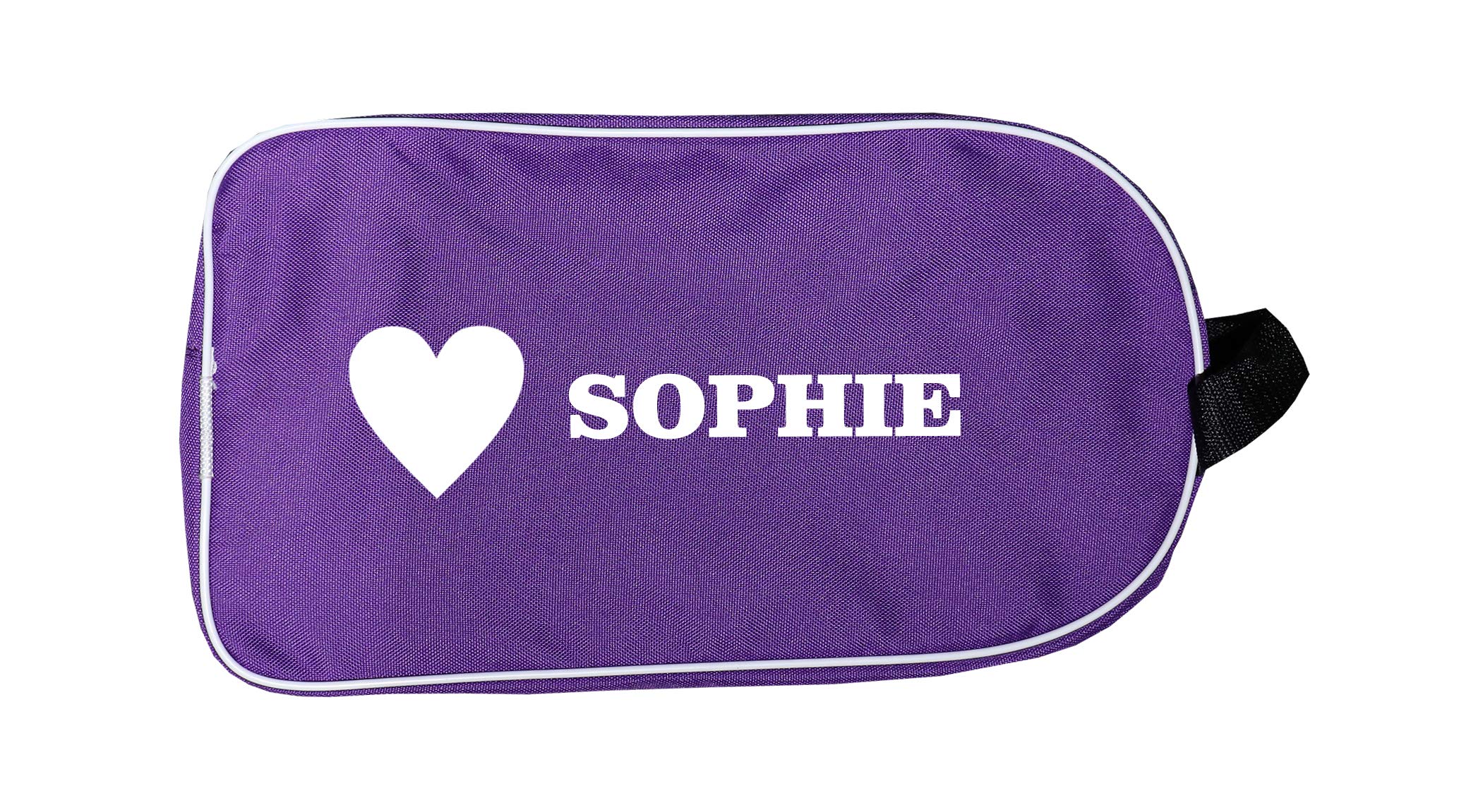 PROSTYLE SPORTS Personalised Football Boot Bag, Shoes bag (Purple) (Heart)