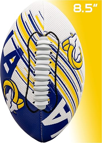 Vista 28 de Franklin Sports - Balones de fútbol americano juveniles de todos los equipos de la NFL, juego de balón infantil pequeño de 8.5 pulgadas + inflador