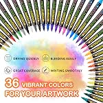 Acrylic Paint Markers, 36 Colors Dual Tip Acrylic Paint Pens Paint Markers For Rock Painting Wood Canvas Plastic Metal And Stone, Acrylic Dot Markers For DIY Crafts Making Art Supplies