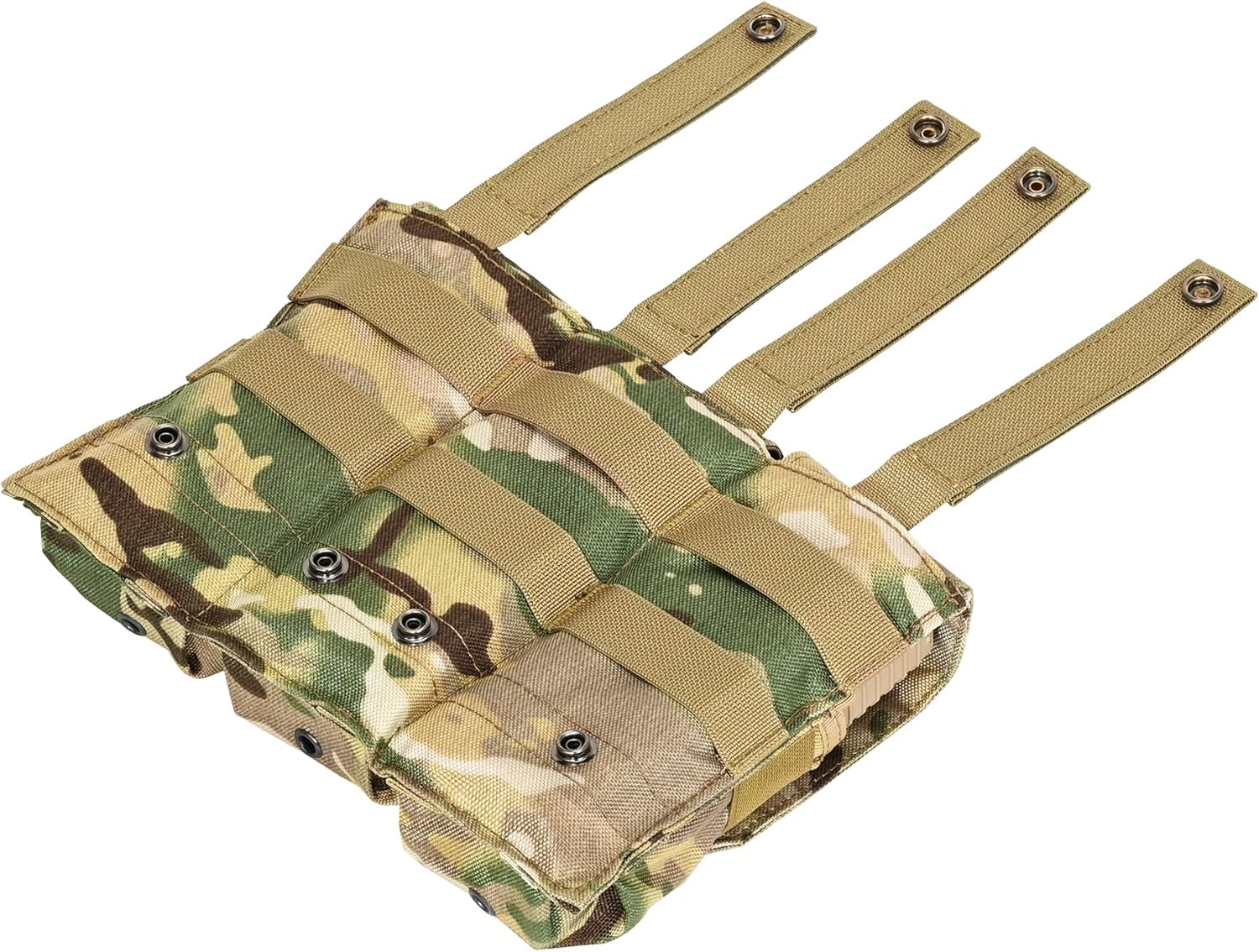 Tactical Single Double Triple Mag Pouch, Rifle Molle Mag Pouch,Flap Cover Magazine Pouch Holder,5.56 Ammo Holder Pouch,Holds 2 4 6 Single Stack Mags