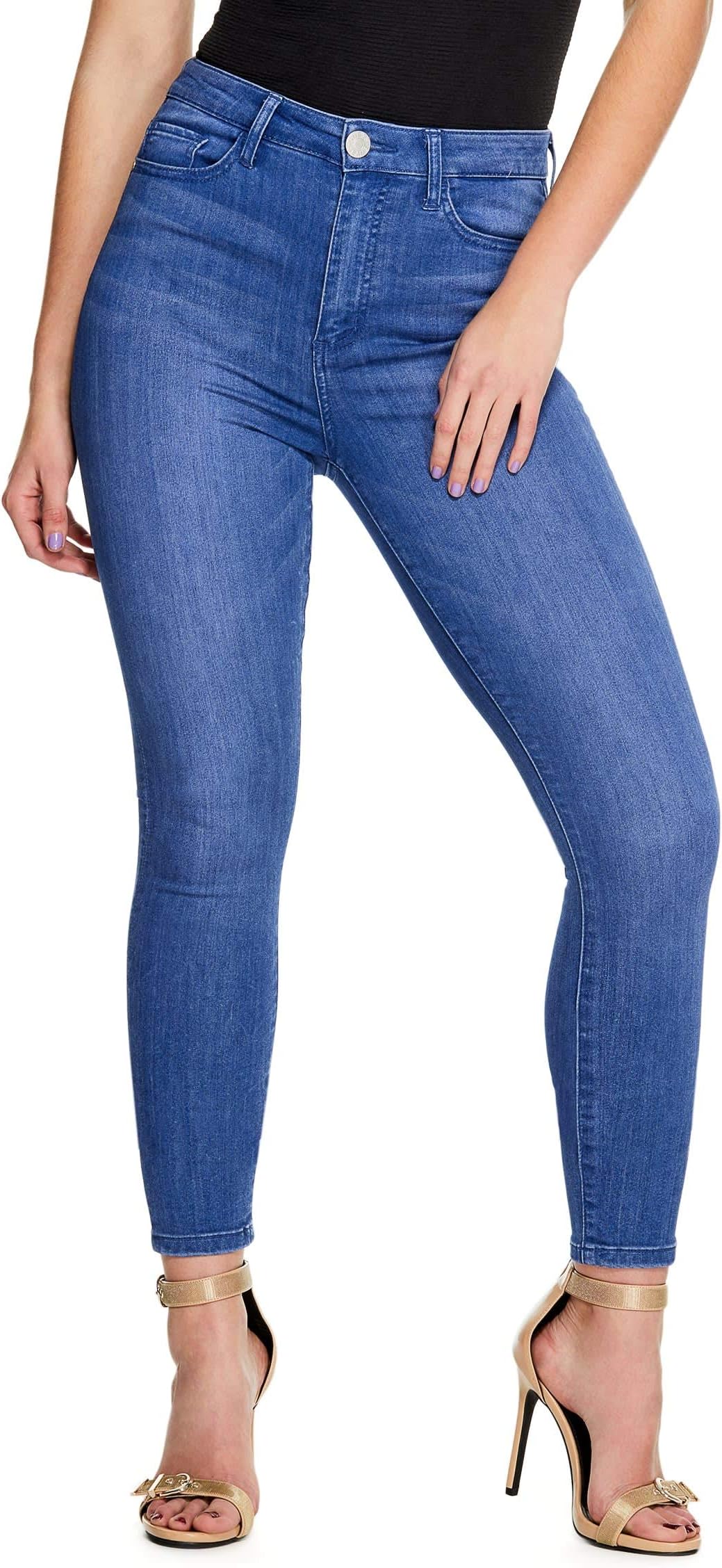 guess factoryWomen's Simmone Super High-Rise Denim Curvy Skinny Jeans
