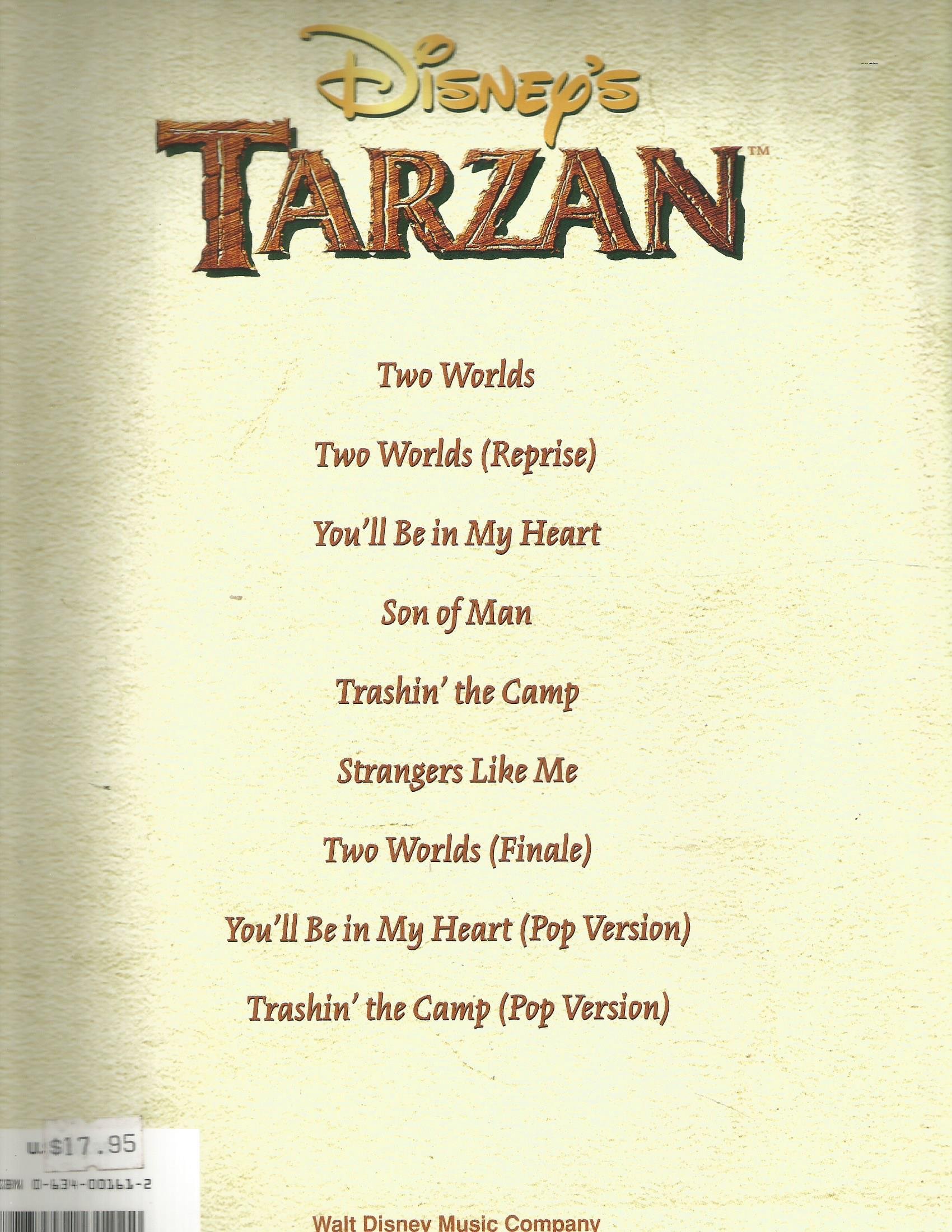 Disney's Tarzan: Piano, Vocal, Guitar - Image 2