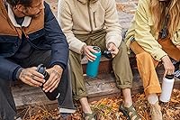 Vista 9 de CamelBak Botella con tapa de transporte, acero inoxidable aislado al vacío, fácil de transportar Negro