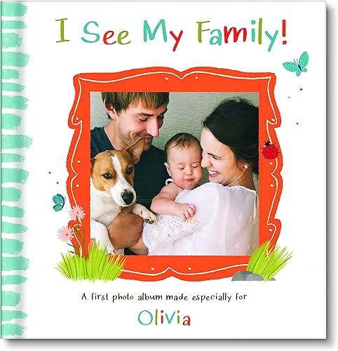 Primer álbum de fotos de la familia del bebé - Historia infantil personalizada - I See Me!