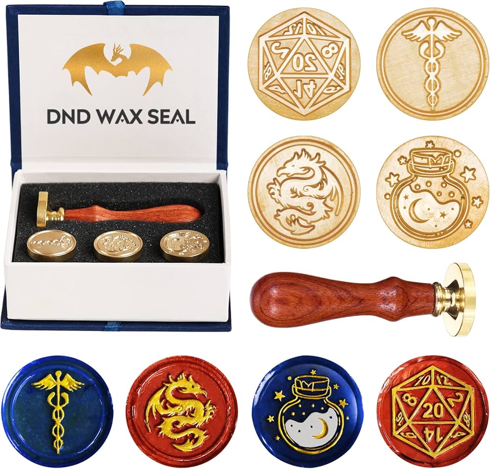 DND Wax Seal Stamp, Ideal Gift for Dungeons and Dragons/D&D