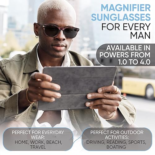 Miniatura 4 de Yogo Vision Reader Sunglasses for Women and Men, UV400 Tinted Reading Sunglasses 3-Pk