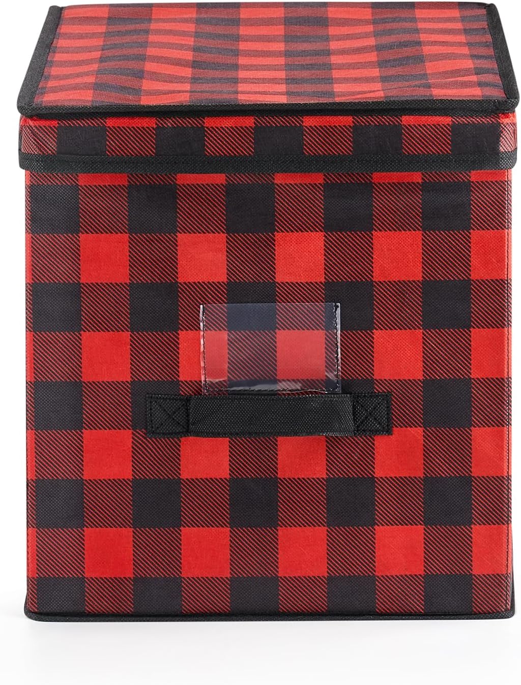 BAUM Rectangular Fabric Ornament Storage Bin with 96 Compartments