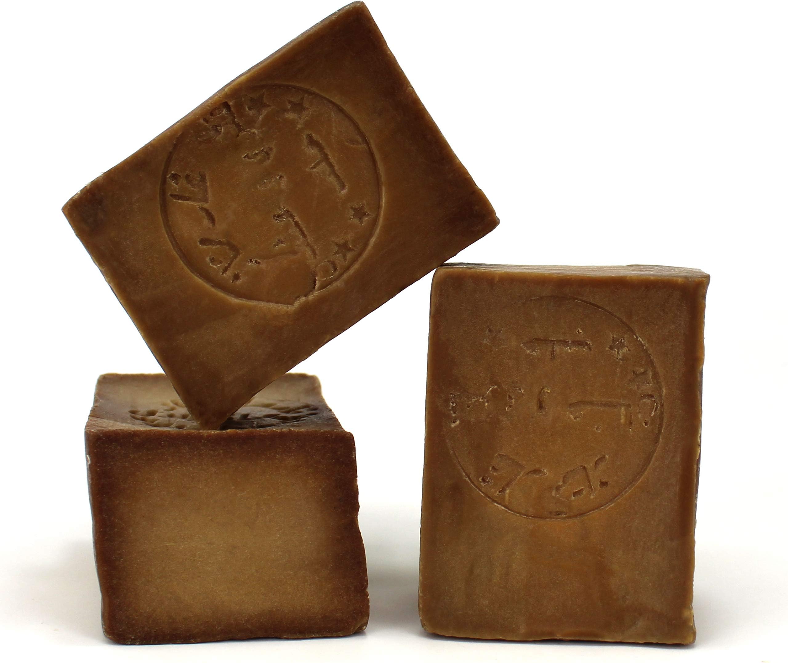 LYNPHA VITALE Aleppo Soap Bar with Olive Oil and 25% of Laurel Oil Handmade Soap for Sensitive Skins, Original Recipe - 100% Natural and Biodegradable - 3x7,05 oz