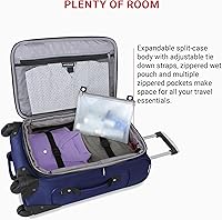 Vista 74 de SwissGear - Equipaje suave expandible Sion con ruedas, Negro