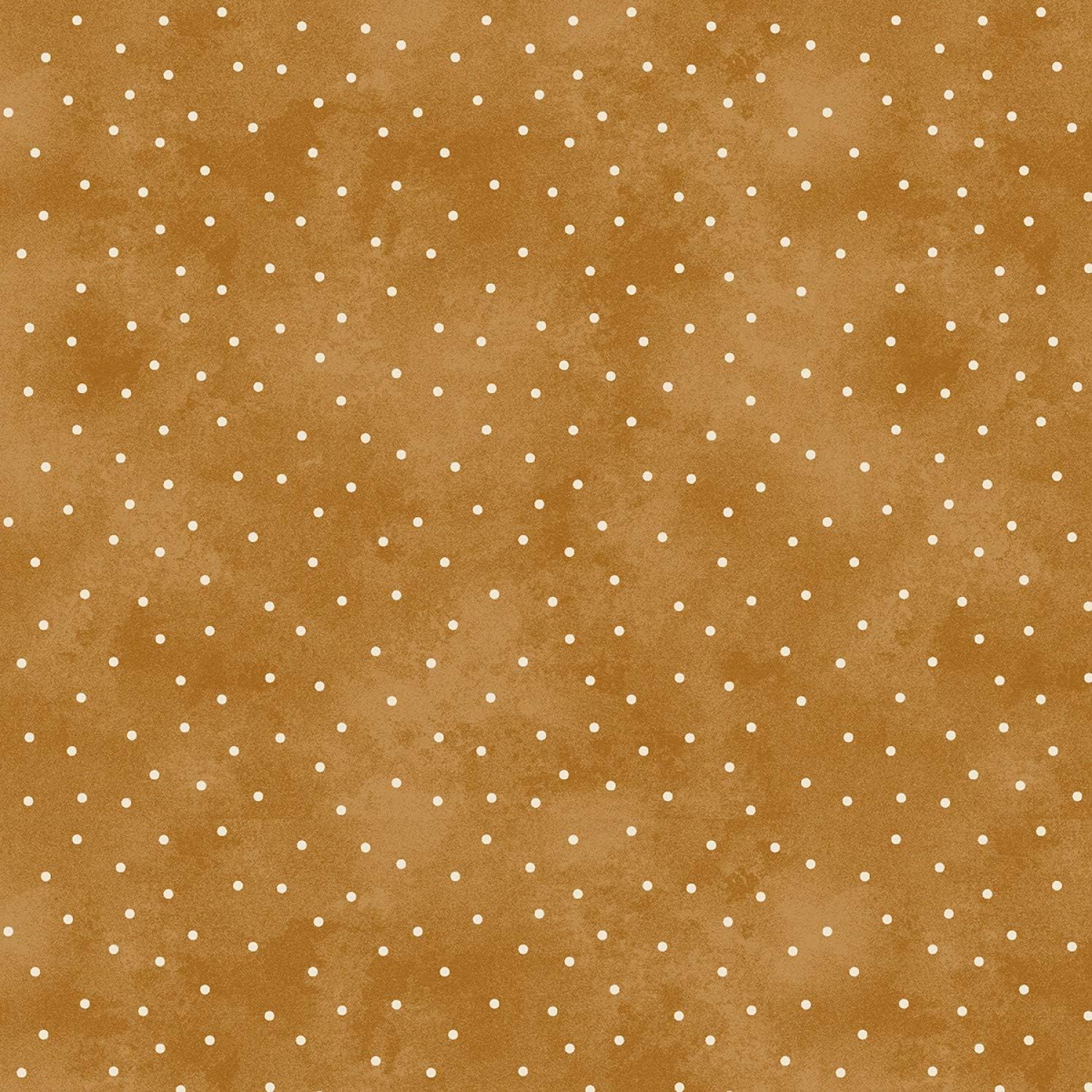 Gingerbread Tan, Scattered Ivory Dots, Accent Fabric, Beautiful Basics, Maywood Studios, 8119M-T, by The Yard