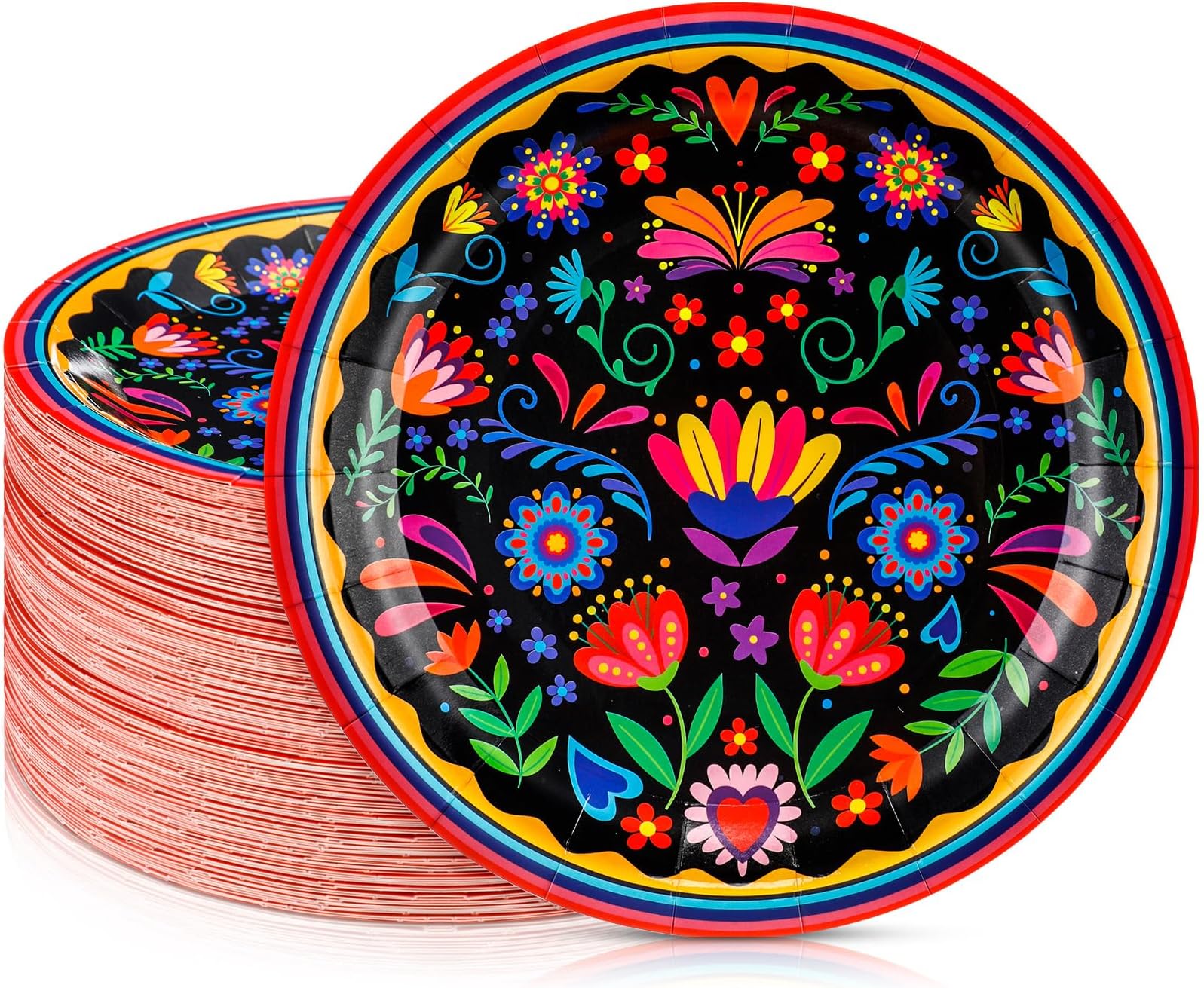 Gkszajo 32 Pcs Spider Party Plates, Disposable Paper Plate