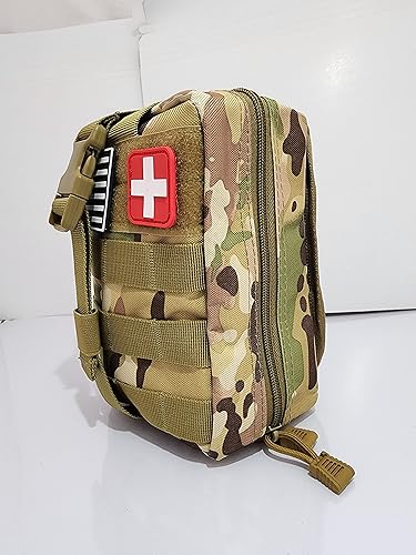 Miniatura 4 de Kit individual de primeros auxiliostrauma en bolsa modular para emergencias y preparación (individual, camuflaje)