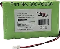 Vista 2 de ZZcell® Batería de alta capacidad compatible con Honeywell Alarm 300-03866, controlador lírico, teclado lírico LCP500-L, LYNXRCHKIT-SHA, OSA214