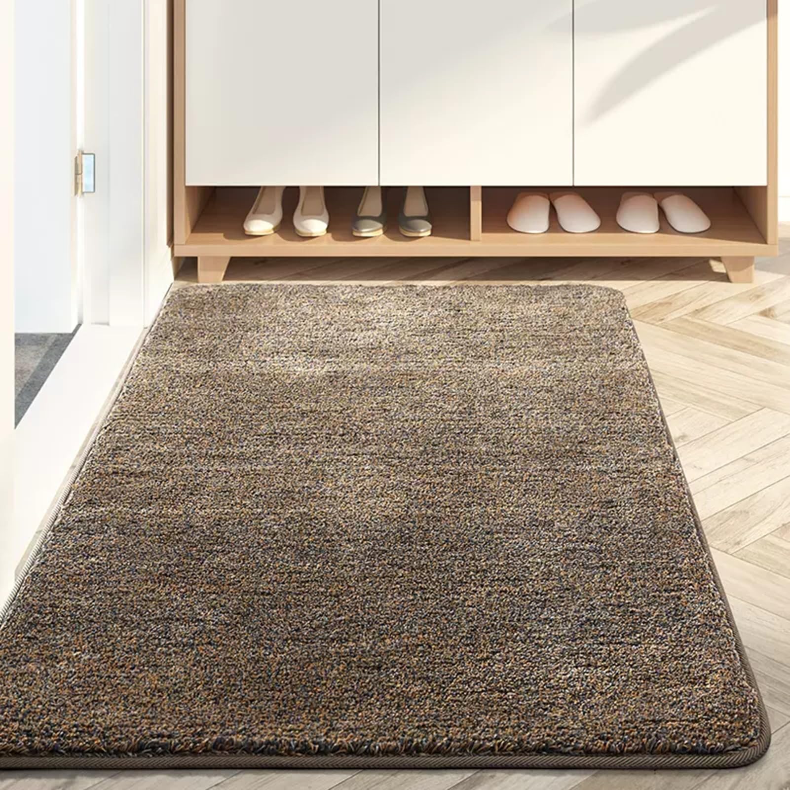 Fußmatte für den Innen- und Außenbereich, Eingangsbereich, Willkommensmatten, extra Lange rutschfeste Teppiche für doppelte Vordertür – 1,5 cm dick, 50/60/80/90 cm breit, wasserdichte Matten