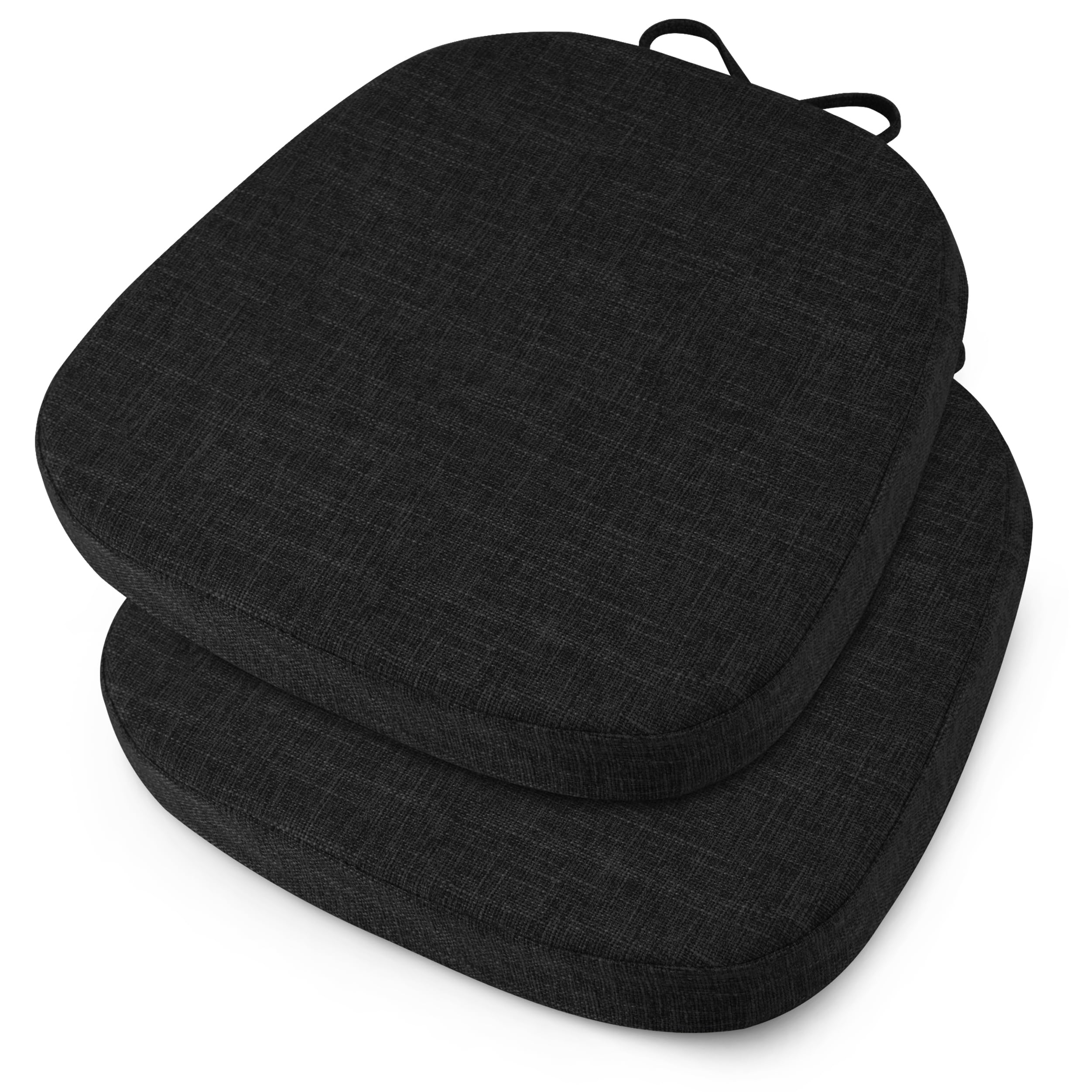 OVOV 14x14 Chair Cushions for Metal Dining Chairs Set of 2 Black — image 1