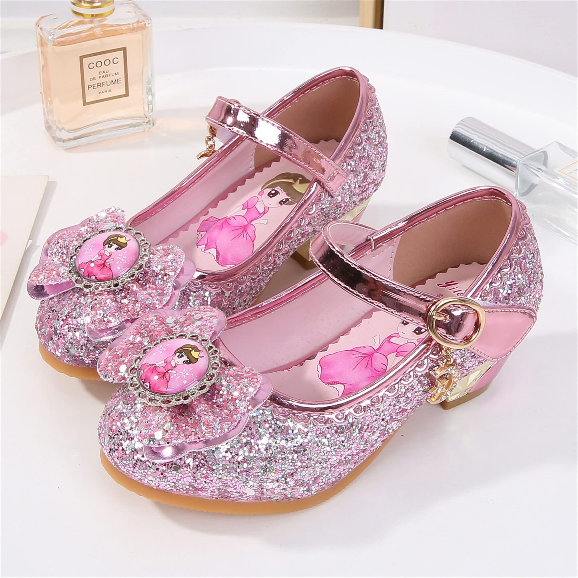 New front Principessa Scarpe Festive Scarpe col Tacco da Principessa per Bambina Buona qualità Partito Scarpe Principessa Scarpe Eleganti