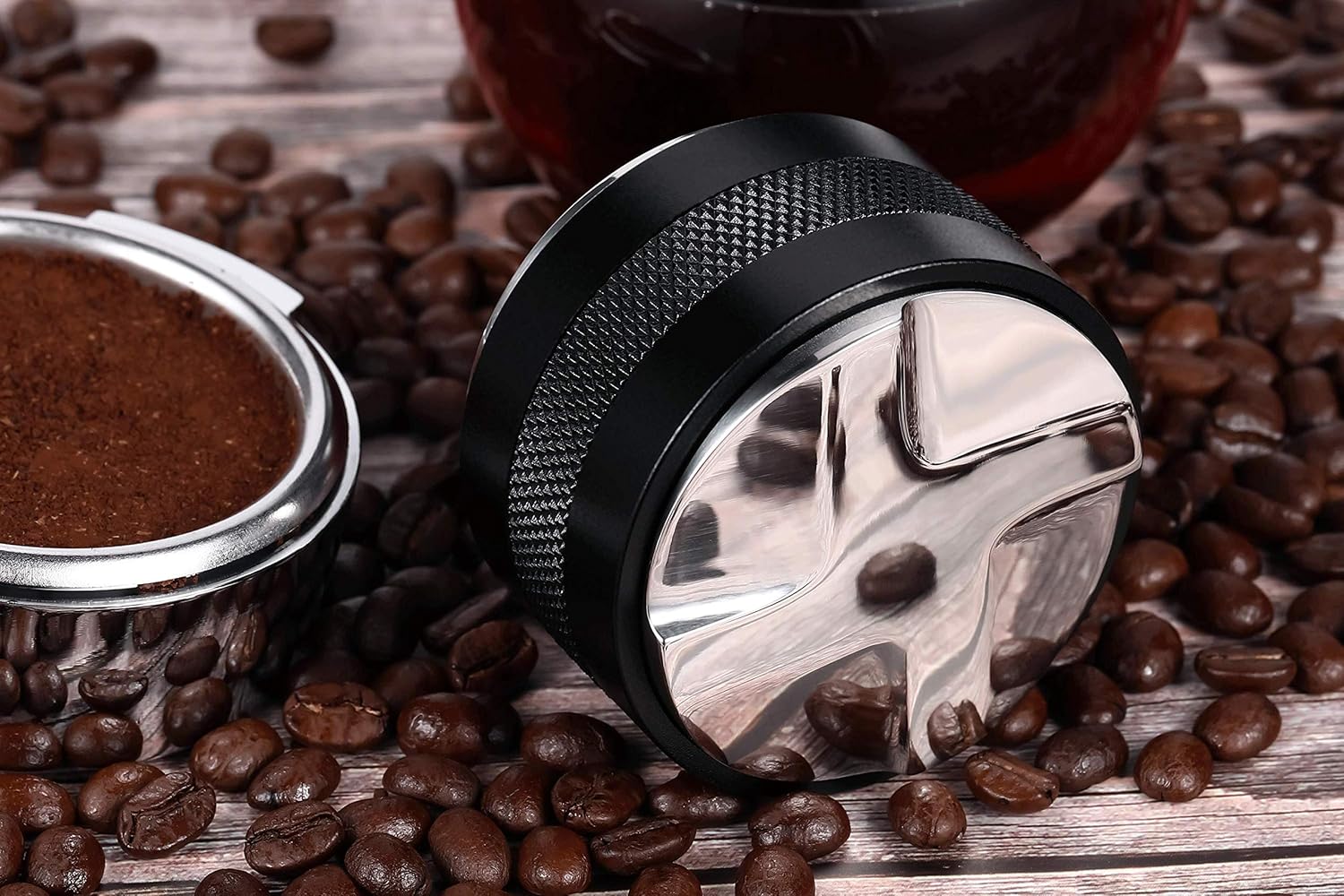 Apexstone 58mm Coffee Distributor & Tamper,APEXSTONE Dual Head Coffee Leveler Fits for 58mm Portafilter, Professional Adjustable Depth Both Sides Espresso Hand Tamper: Home & Kitchen