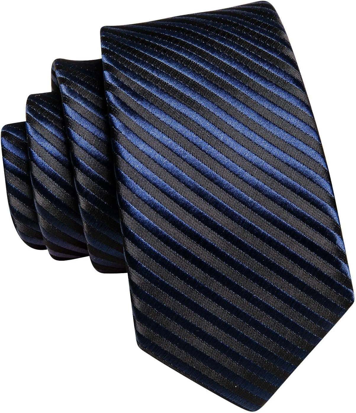 Hi-Tie Boys Ties Self Tie Silk Striped Kids Necktie and Pocket Square Set Paisley Boys Tie for Age 8-11 Wedding - Image 4