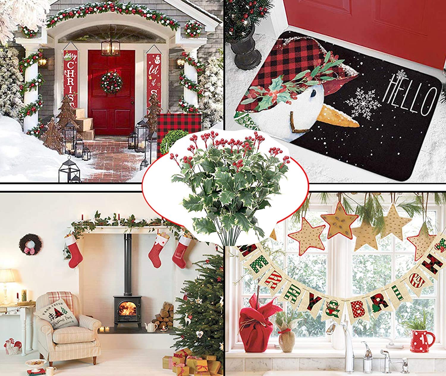 Weihnachts-Gartenflagge „Merry Christmas“ Von Artofy – 31,8 X 45,7 Cm, Jute, Doppelseitig Bedruckt