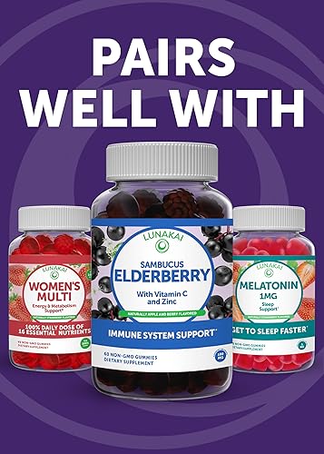 Miniatura 8 de Gomitas de melatonina para niños de 1 mg  Fórmula patentada más sabrosa  Sin OMG, veganas, sin gluten, masticables de baja dosis de melatonina para