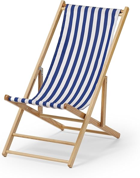 striped folding beach chair