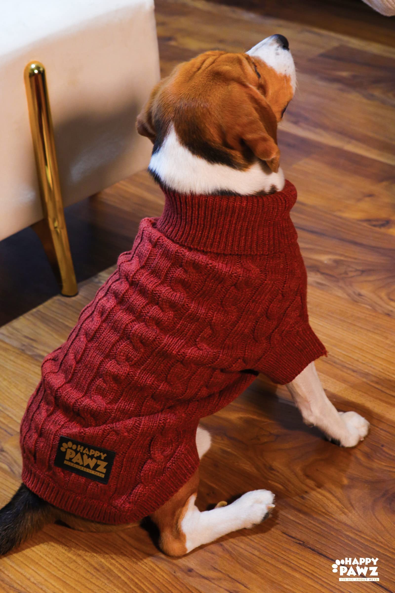 See full amazon price history chart for Happy Pawz Its All About Pets Classy, Cosy, Soft, Warm & Comfortable Chestnut Classic Cable Knit Dog Winter Sweater Sweater for Dogs (Small) Happy Pawz Its All About Pets Classy, Cosy, Soft, Warm & Comfortable Chestnut Classic Cable Knit Dog Winter Sweater Sweater for Dogs (Small) (B09MWG1NYK) Amazon Price History, Amazon Price Tracker