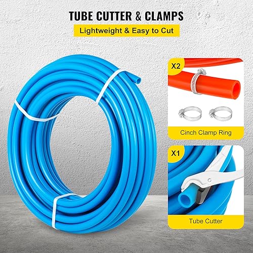 Miniatura 6 de OrangeA Tubo de PEX de 12pulgada Tubo de agua potable 1003001000pies Bobina de tubo PEX-B Tuberías con Barrera sin oxígeno para fontanería caliente