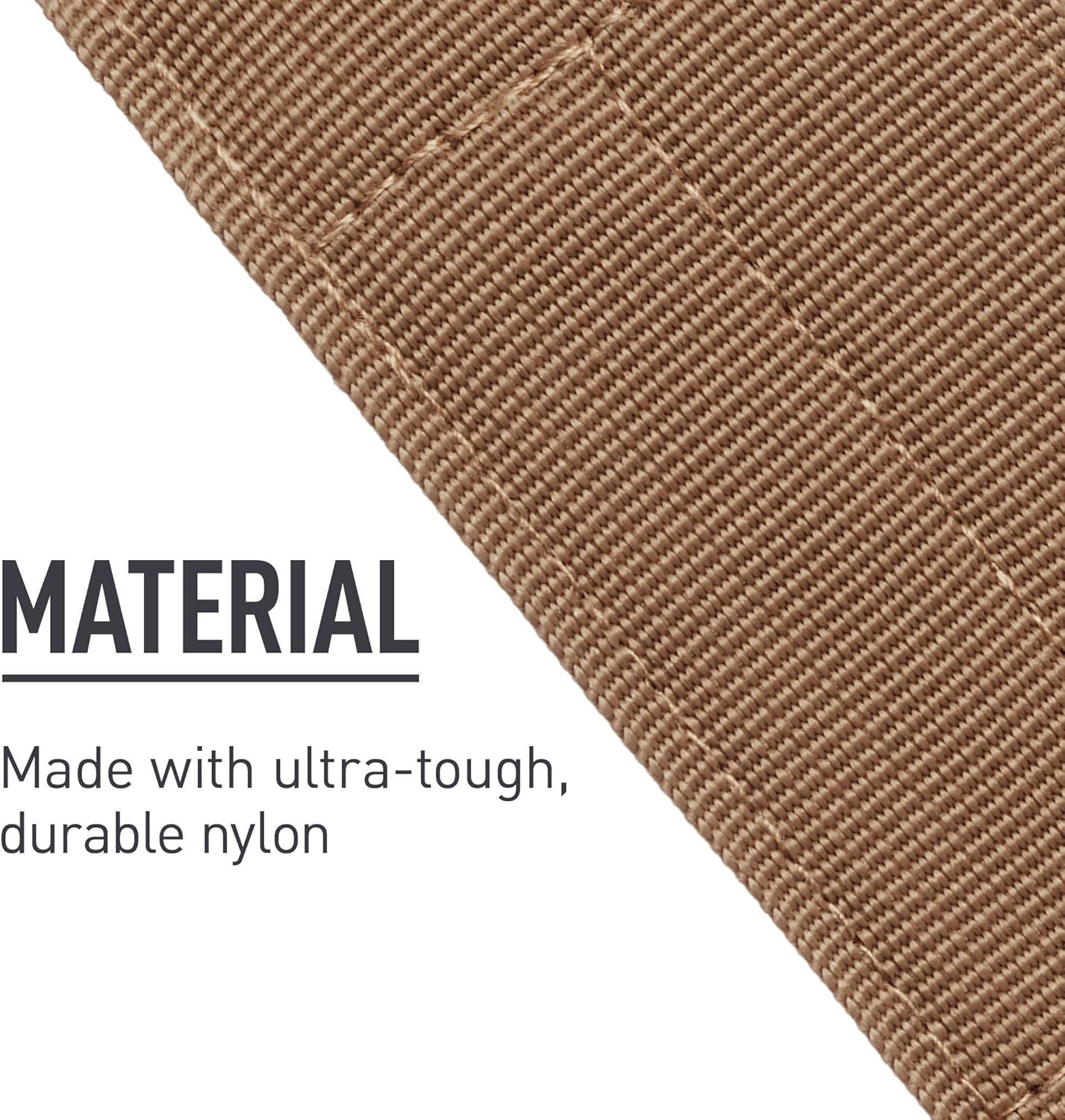 LEATHERMAN, MOLLE Compatible Large Nylon Sheath with Pockets for Multitools, Made in the USA, Fits 4" and 4.5" Tools, Brown - - 