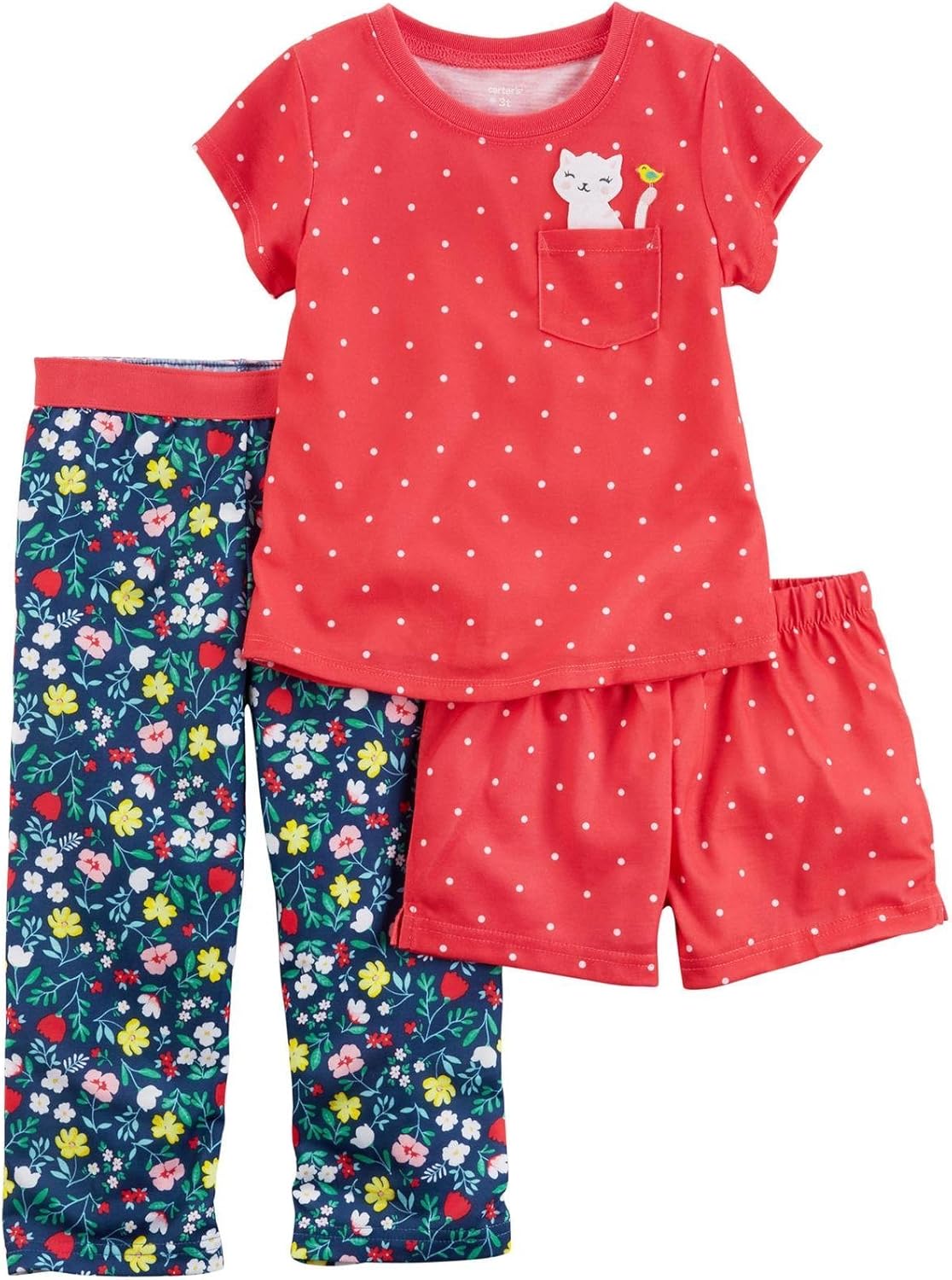 Carter's Girls 3 Pc Poly 393g031, Print, 10 Kids